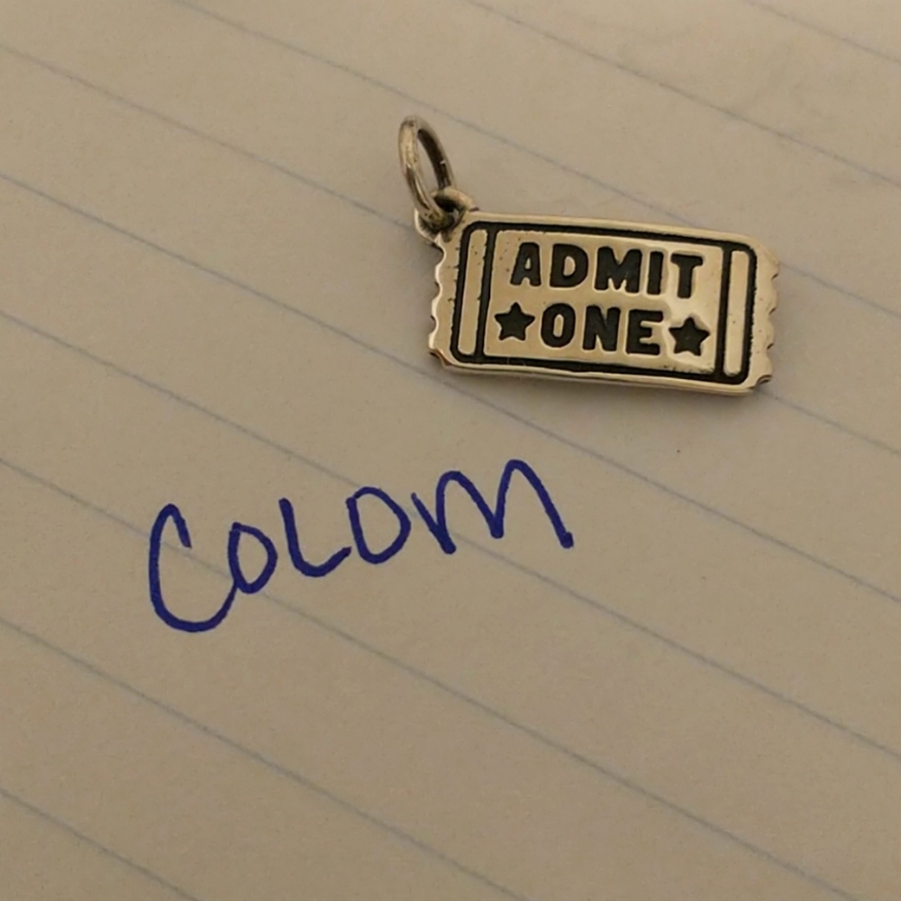 SOLD James Avery Admit One Charm